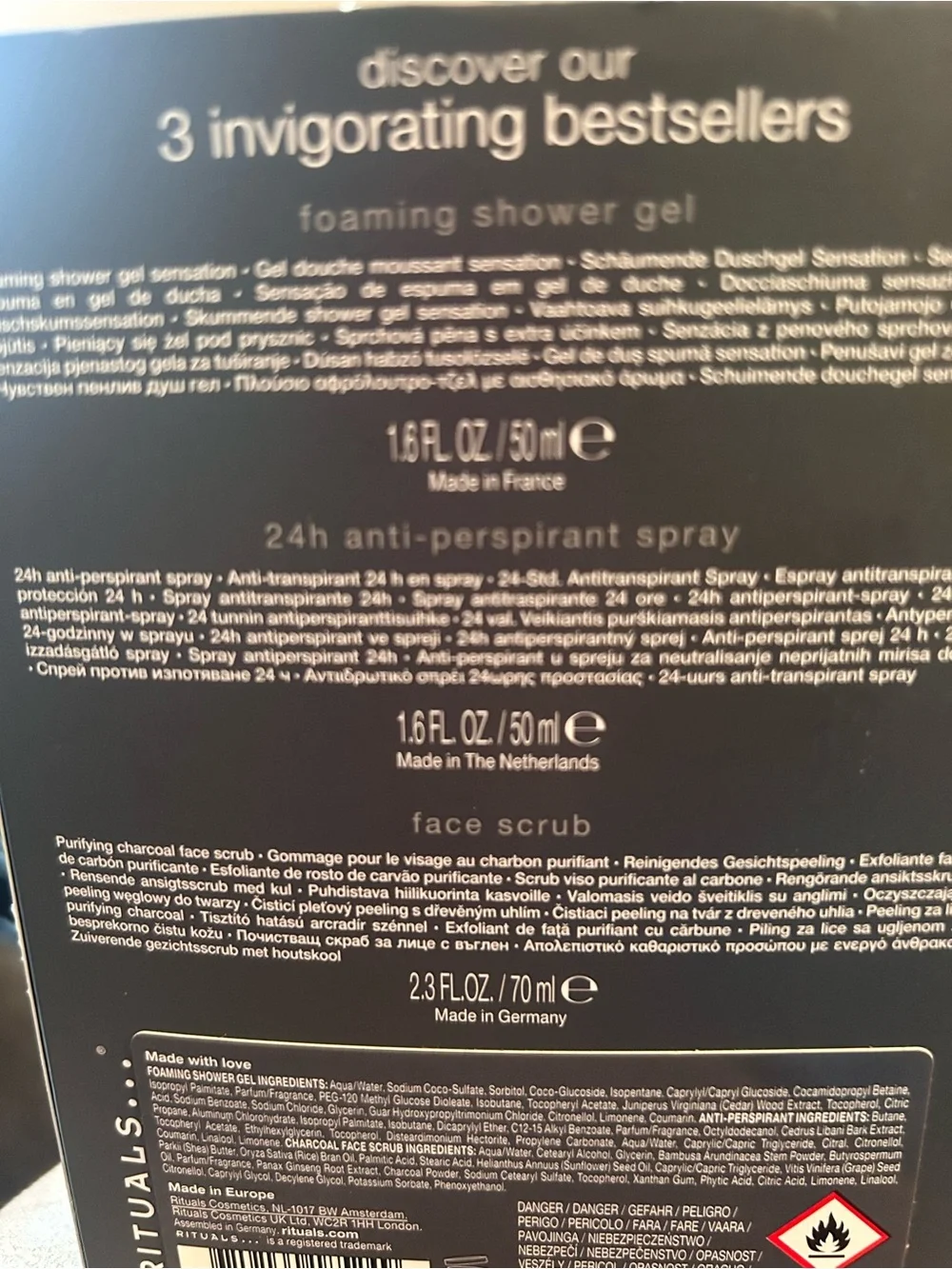 Rituals men homme 3 invigorating bestsellers